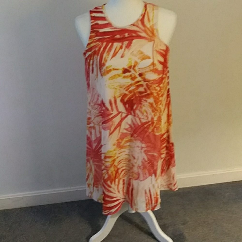 🎇🎊🎉NWT! CALVIN KLEIN Chiffon Printed Minidress